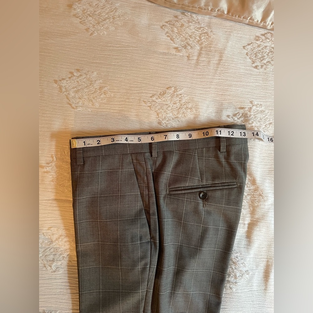 Gray Checkered Men's Suit and Pants - Picture 9 of 9